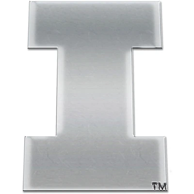 WinCraft Illinois Fighting Illini Free-Form Chrome Auto Emblem Decal