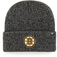 Men's '47 Black Boston Bruins Brain Freeze Cuffed Knit Hat