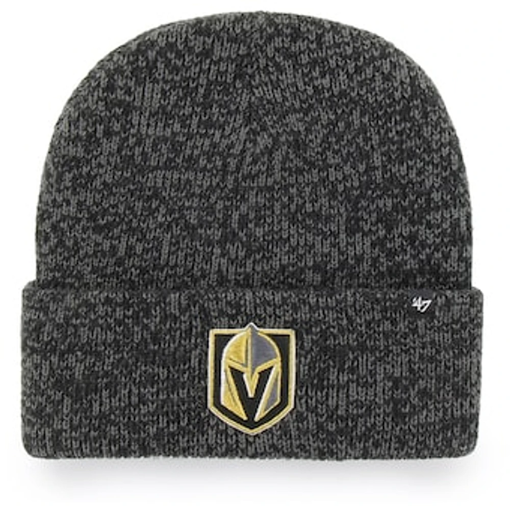 Men's '47 Black Vegas Golden Knights Brain Freeze Cuffed Knit Hat