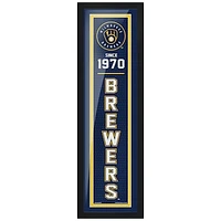 Milwaukee Brewers - 6'' x 22'' Established Framed Artwork