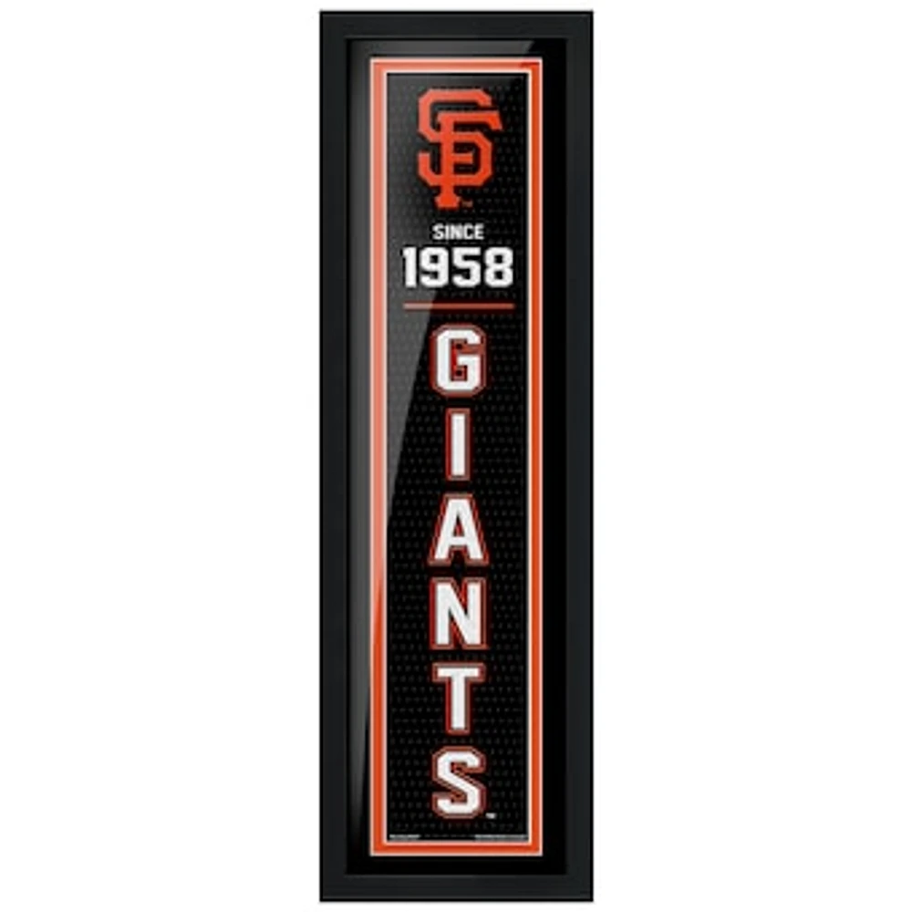 San Francisco Giants - 6'' x 22'' Established Framed Artwork