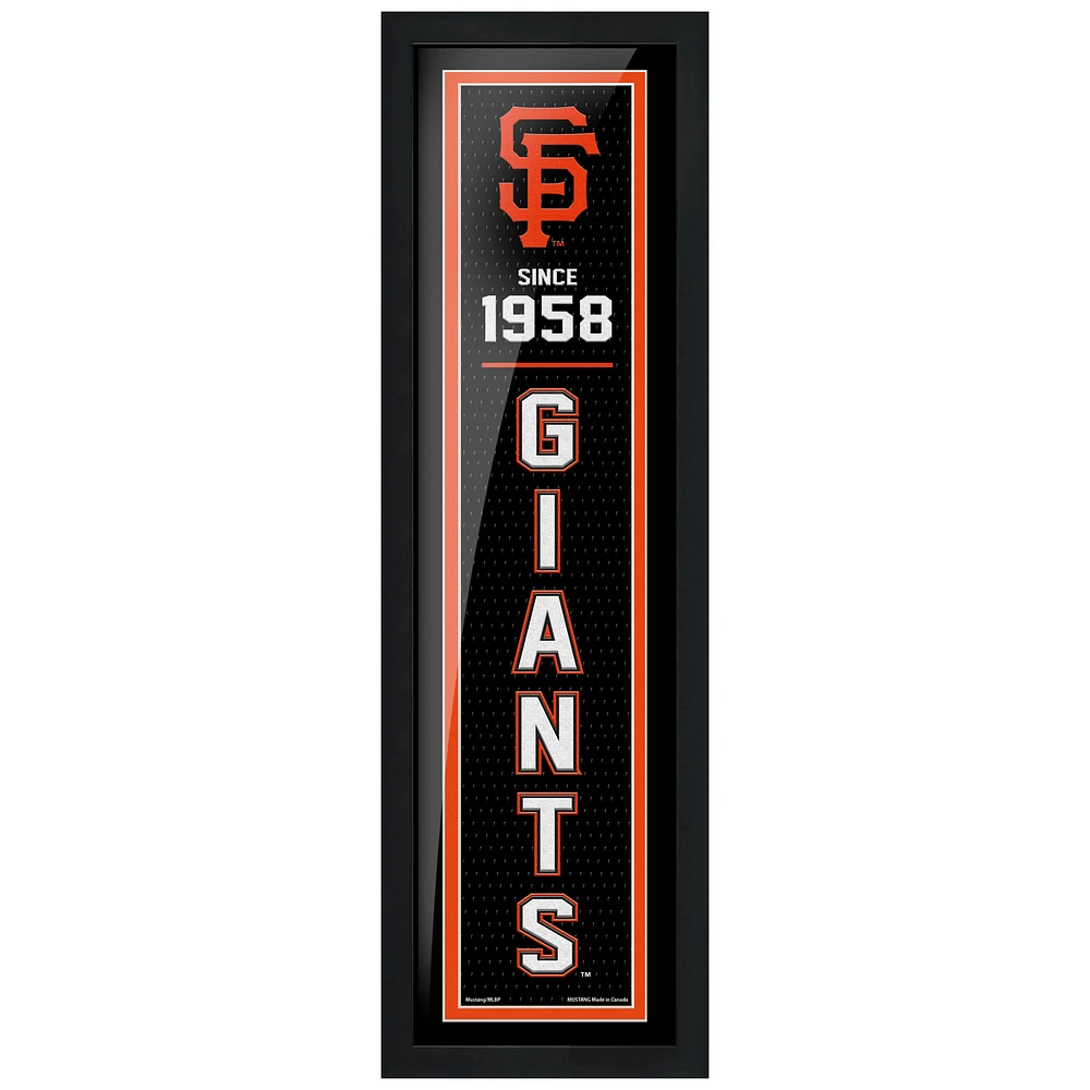 San Francisco Giants - 6'' x 22'' Established Framed Artwork