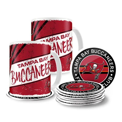 Tampa Bay Buccaneers - 15oz. Classic Mug with 8-Piece Coaster Set