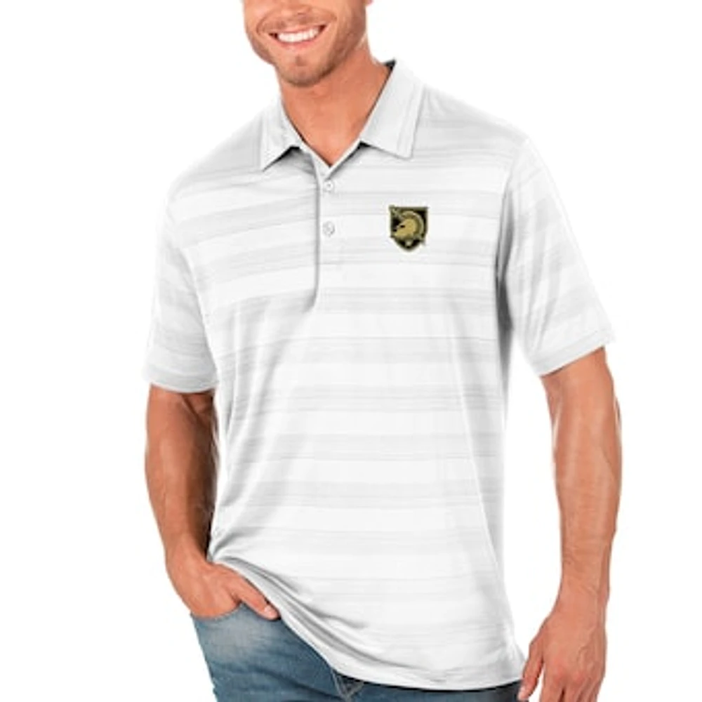 Men's Antigua White Army Black Knights Compass Polo