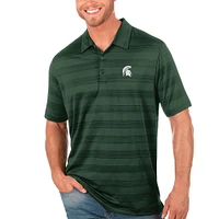 Men's Antigua Green Michigan State Spartans Compass Polo