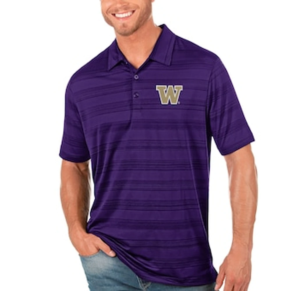 Men's Antigua Purple Washington Huskies Compass Polo