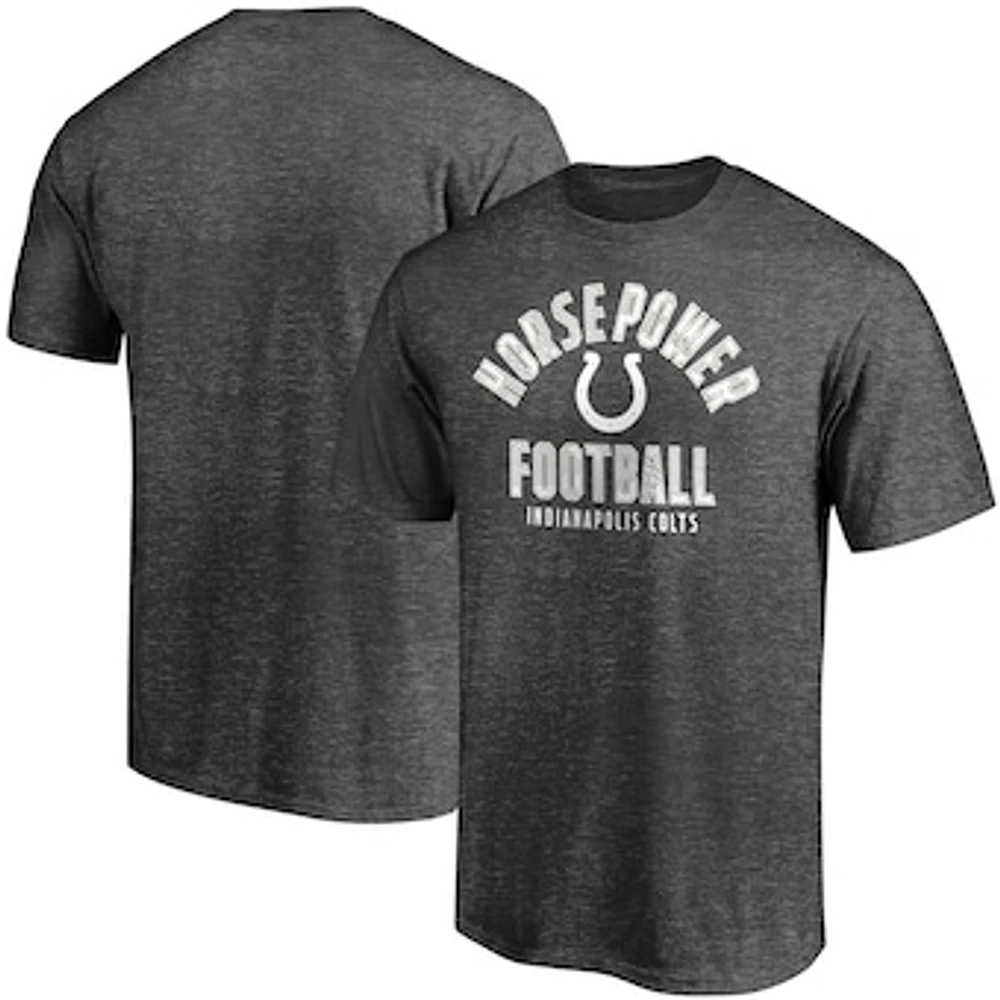 Men's Heathered Charcoal Indianapolis Colts Hometown Horsepower T-Shirt