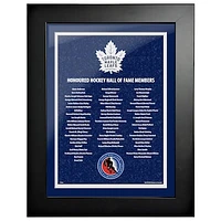 Toronto Maple Leafs - 12'' x 16'' Hockey Hall of Fame Honoured Members Framed Picture