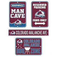 Colorado Avalanche - 4-Piece Fan Sign Set