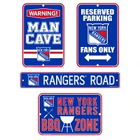 New York Rangers - 4-Piece Fan Sign Set