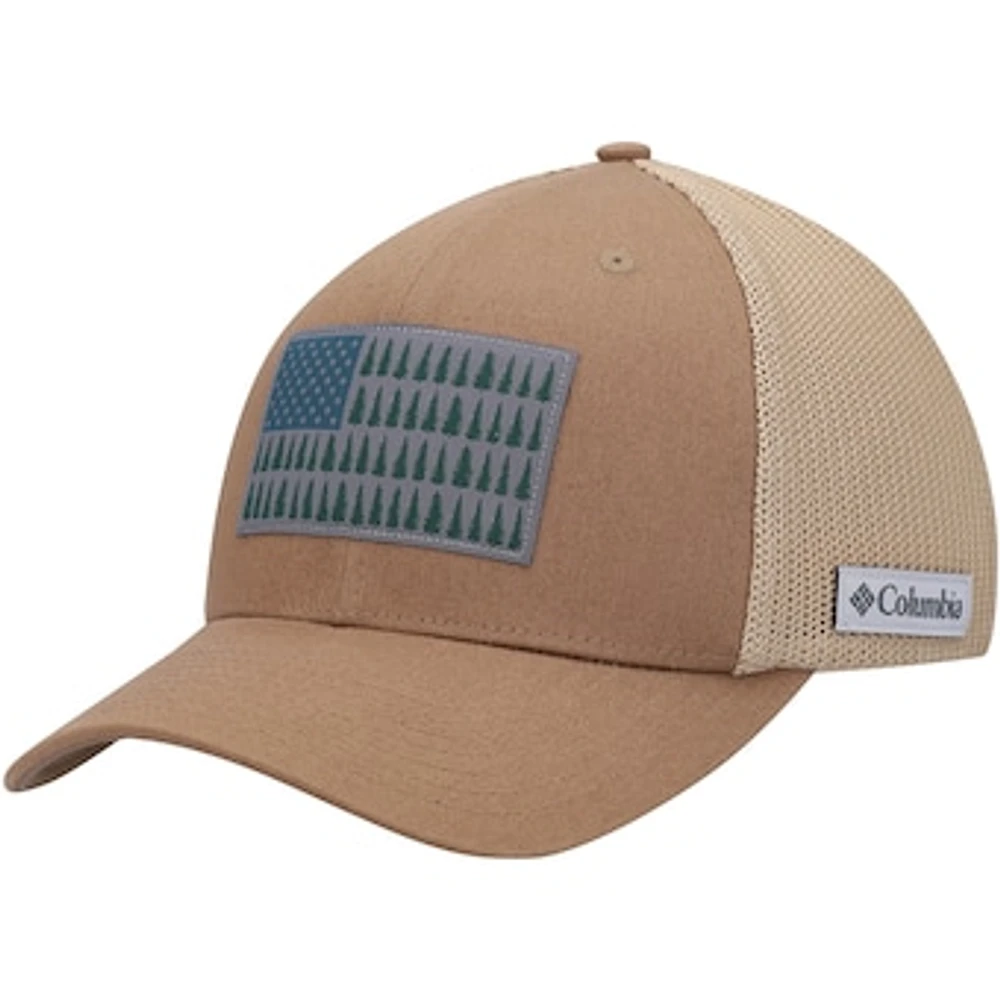 Men's Columbia Tan Tree Flag Flex Hat