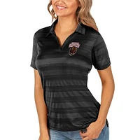 Women's Antigua Black Montana Grizzlies Compass Polo