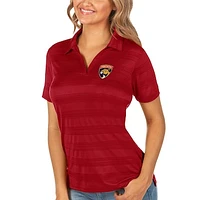 Women's Antigua Red Florida Panthers Compass Polo
