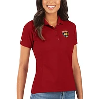 Women's Antigua Red Florida Panthers Legacy Pique Polo