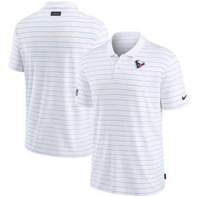 Men's Nike White Houston Texans Sideline Victory Coaches Performance Polo