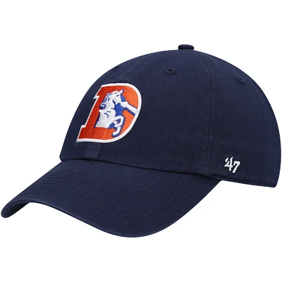 Men's '47 Navy Denver Broncos Clean Up Legacy Adjustable Hat