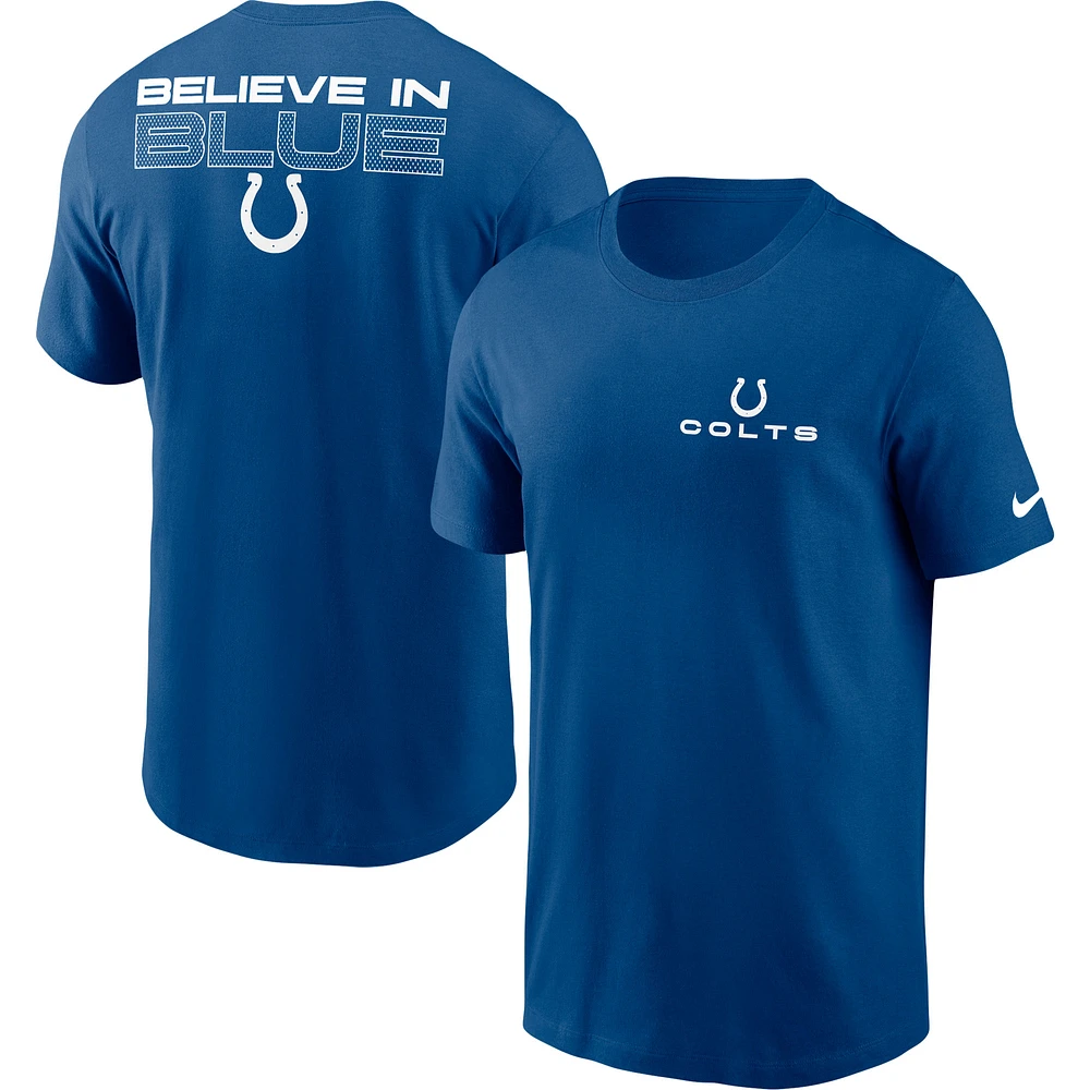 Men's Nike Royal Indianapolis Colts Local Phrase T-Shirt