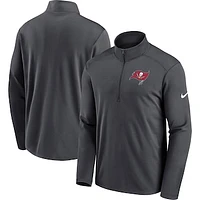 Men's Nike Pewter Tampa Bay Buccaneers Pacer Performance Quarter-Zip Jacket