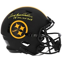 Terry Bradshaw Pittsburgh Steelers Autographed Riddell Eclipse Alternate Speed Authentic Helmet with "SB XIII & SB XIV MVP" Inscription