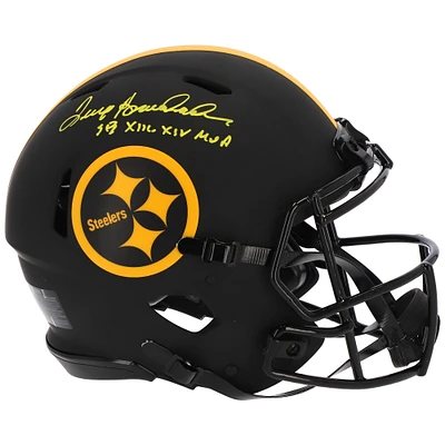 Terry Bradshaw Pittsburgh Steelers Autographed Riddell Eclipse Alternate Speed Authentic Helmet with "SB XIII & SB XIV MVP" Inscription