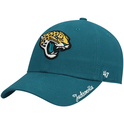 Women's '47 Teal Jacksonville Jaguars Miata Clean Up Secondary Adjustable Hat