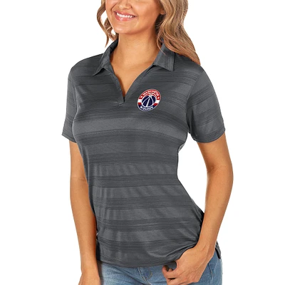 Women's Antigua Gray Washington Wizards Compass Polo