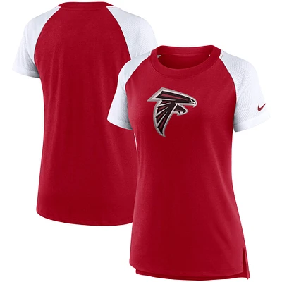 Women's Nike Red/White Atlanta Falcons Primary Logo Performance Tri-Blend T-Shirt