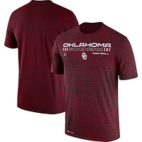 Men's Jordan Brand Crimson Oklahoma Sooners Velocity Legend Performance T-Shirt