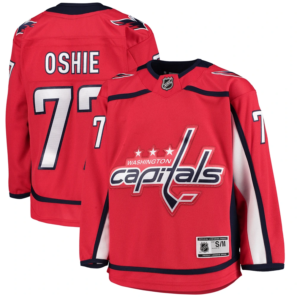 Youth TJ Oshie Red Washington Capitals Home Premier Jersey