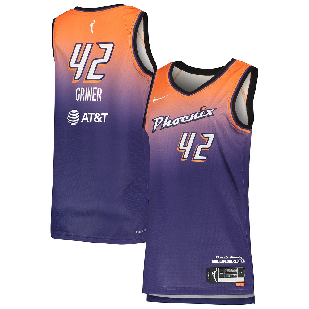 Unisex Nike Brittney Griner Purple Phoenix Mercury Explorer Edition Victory Jersey