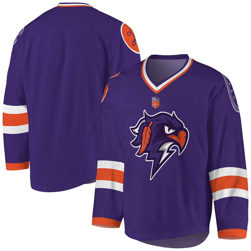 Men's Purple/Orange Halifax Thunderbirds Replica Jersey