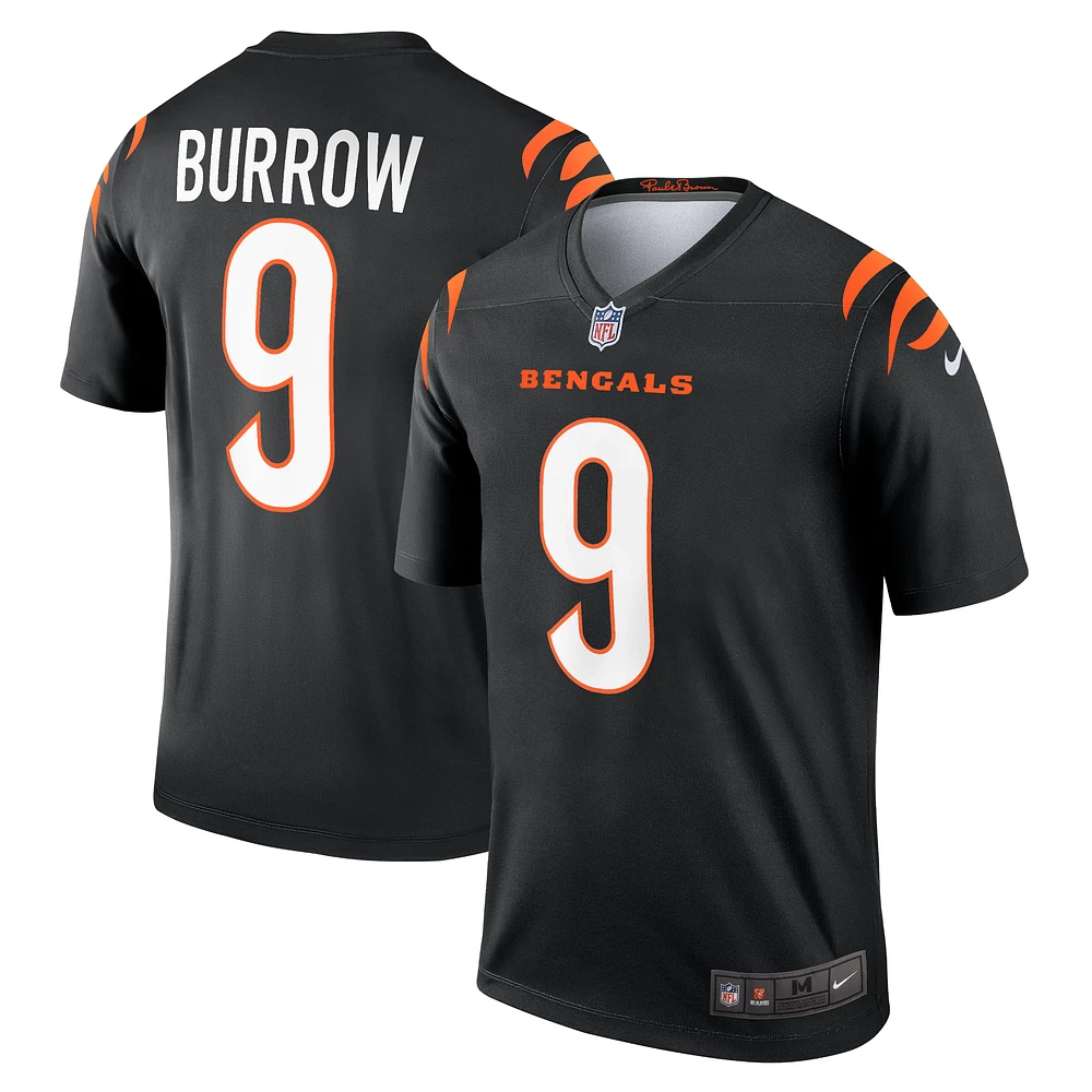 Men's Nike Joe Burrow Black Cincinnati Bengals Team Legend Player Performance Top