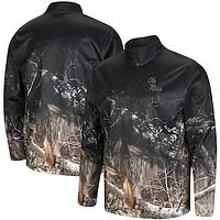 Men's Colosseum Black/Realtree Camo Ole Miss Rebels Creek Quarter-Zip Jacket