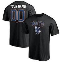 Men's Black New York Mets Cooperstown Winning Streak Alternate Personalized Name & Number T-Shirt