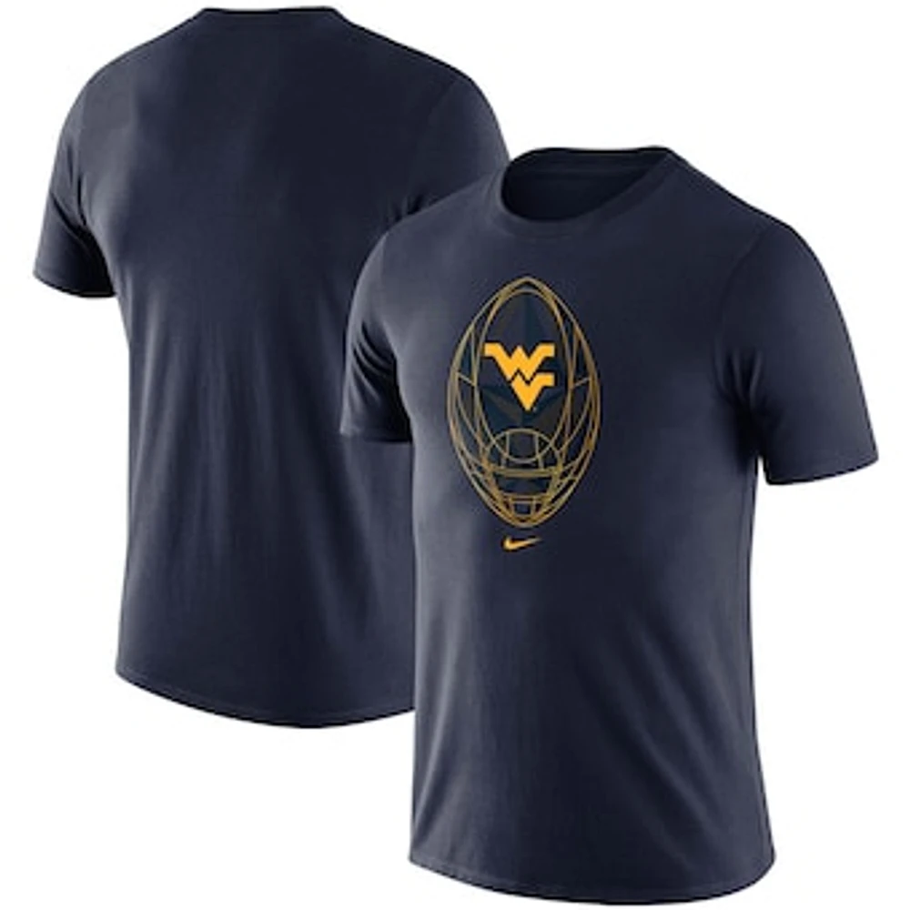 Men's Nike Navy West Virginia Mountaineers Modern Football Icon Legend T-Shirt