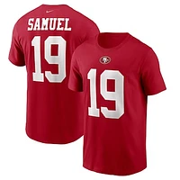 Men's Nike Deebo Samuel Scarlet San Francisco 49ers Player Name & Number T-Shirt