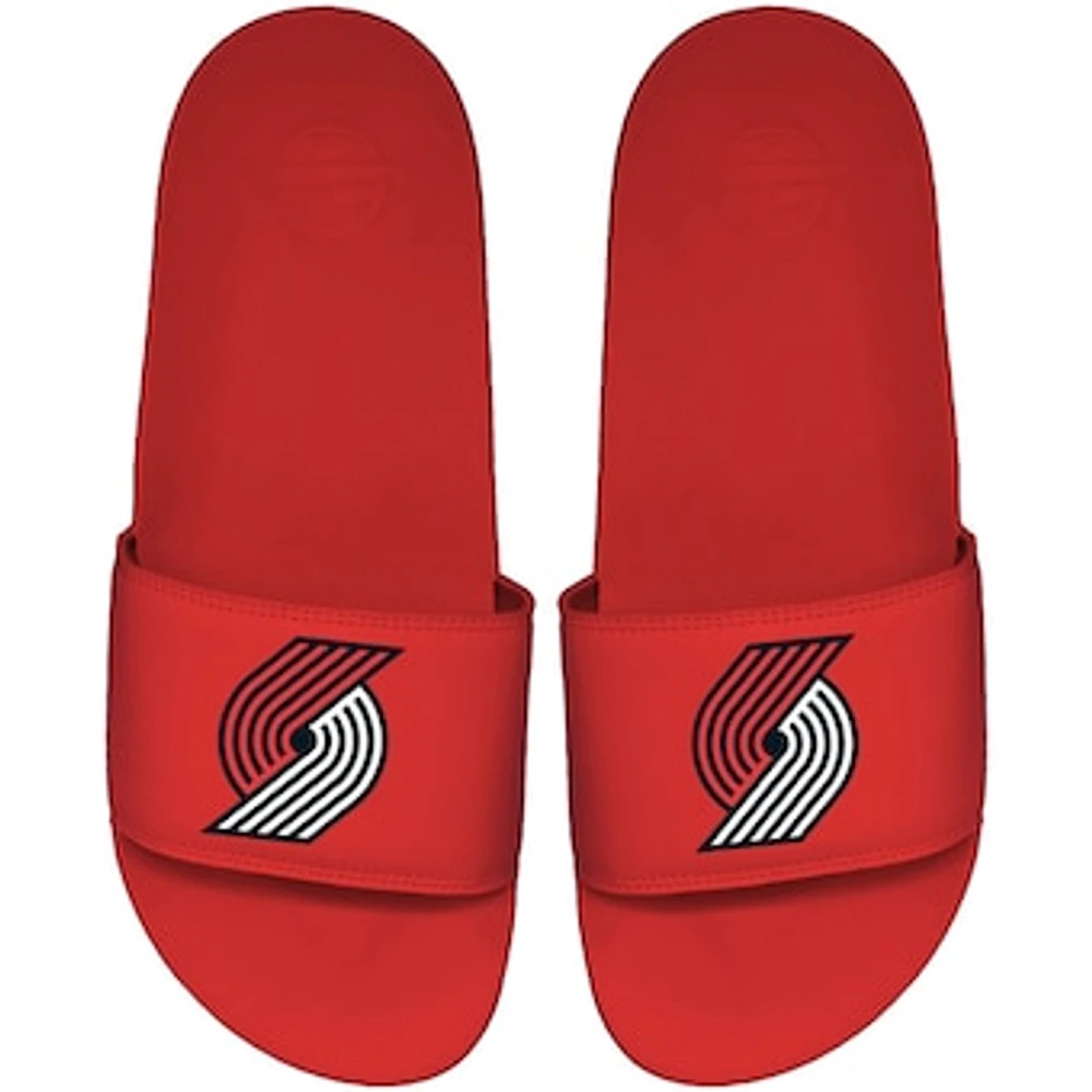 Men's ISlide Red Portland Trail Blazers Primary Motto Slide Sandals