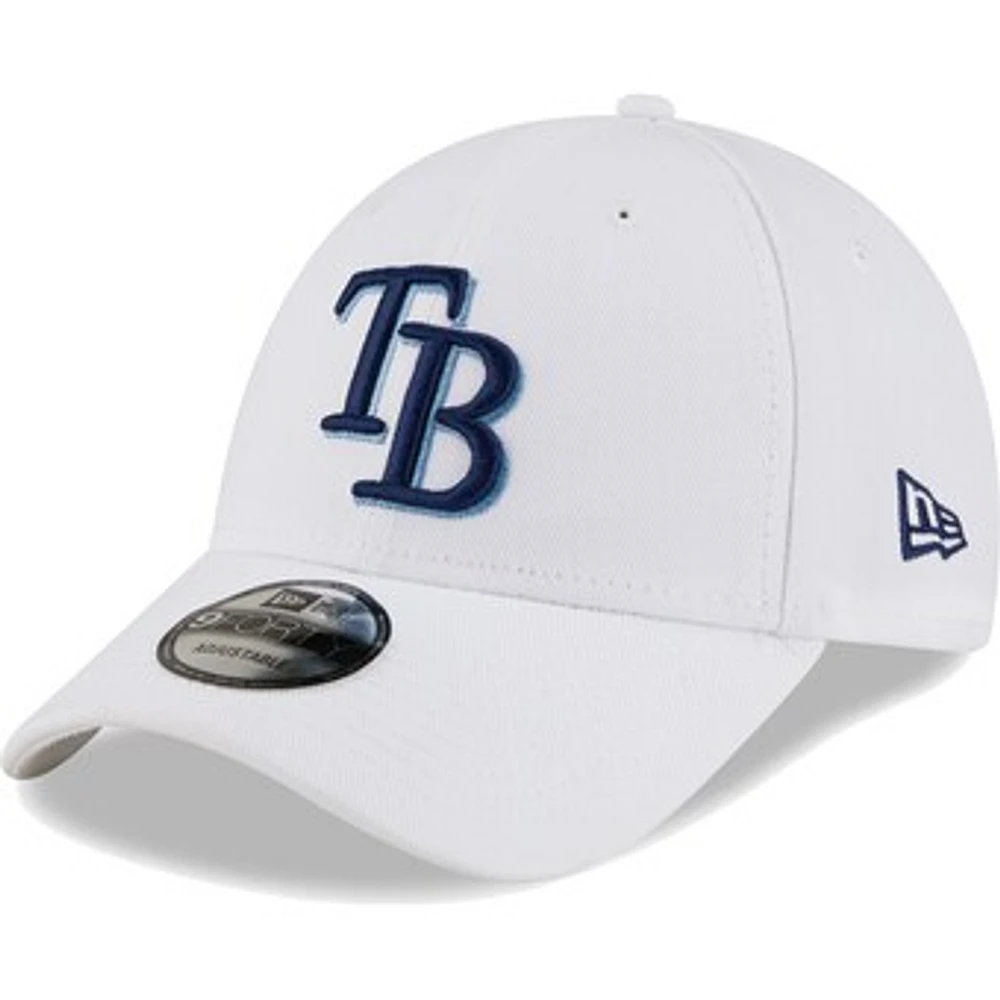 Men's New Era White Tampa Bay Rays League II 9FORTY Adjustable Hat