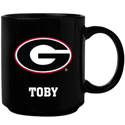 Black Georgia Bulldogs 11oz. Personalized Mug