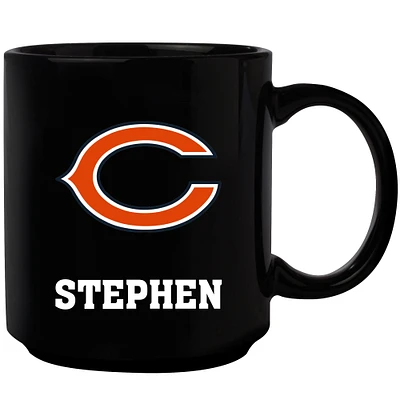 Black Chicago Bears 11oz. Personalized Mug