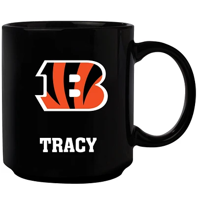 Black Cincinnati Bengals 11oz. Personalized Mug