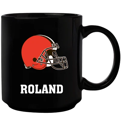 Black Cleveland Browns 11oz. Personalized Mug