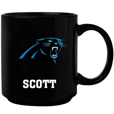 Black Carolina Panthers 11oz. Personalized Mug