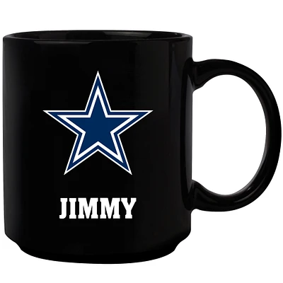 Black Dallas Cowboys 11oz. Personalized Mug