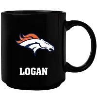 Black Denver Broncos 11oz. Personalized Mug