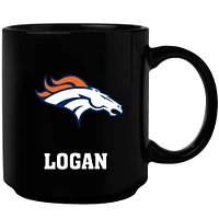 Black Denver Broncos 11oz. Personalized Mug
