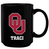 Black Oklahoma Sooners 15oz. Personalized Mug