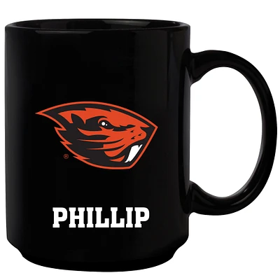 Black Oregon State Beavers 15oz. Personalized Mug