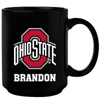 Black Ohio State Buckeyes 15oz. Personalized Mug