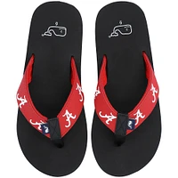 Vineyard Vines Crimson Alabama Tide Flip Flops